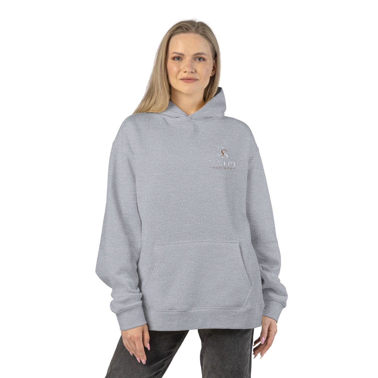 Relaxed Hoodie — Minimal Alpine Skiing Graphic Hoodie