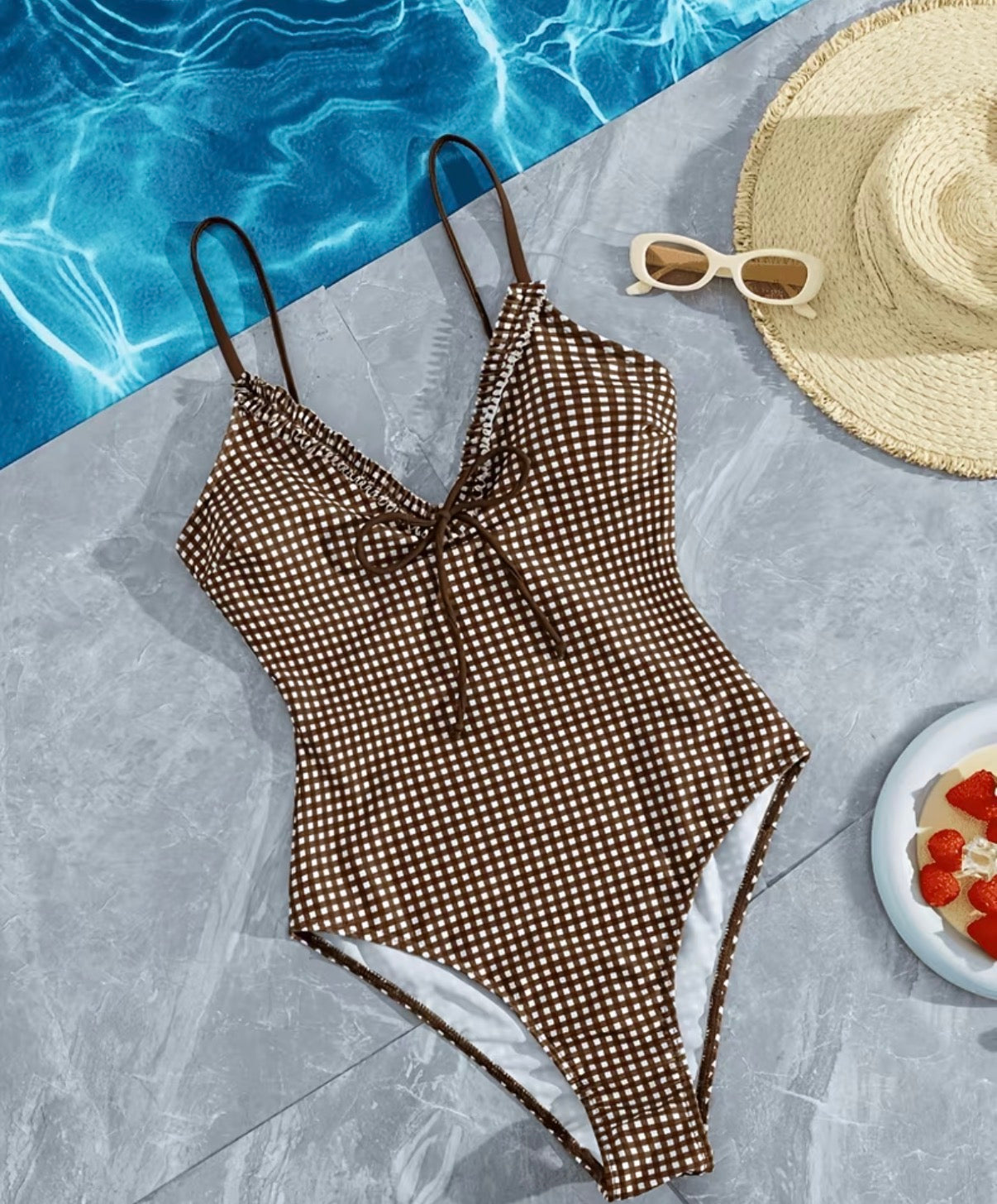 Mocha Picnic One-Piece