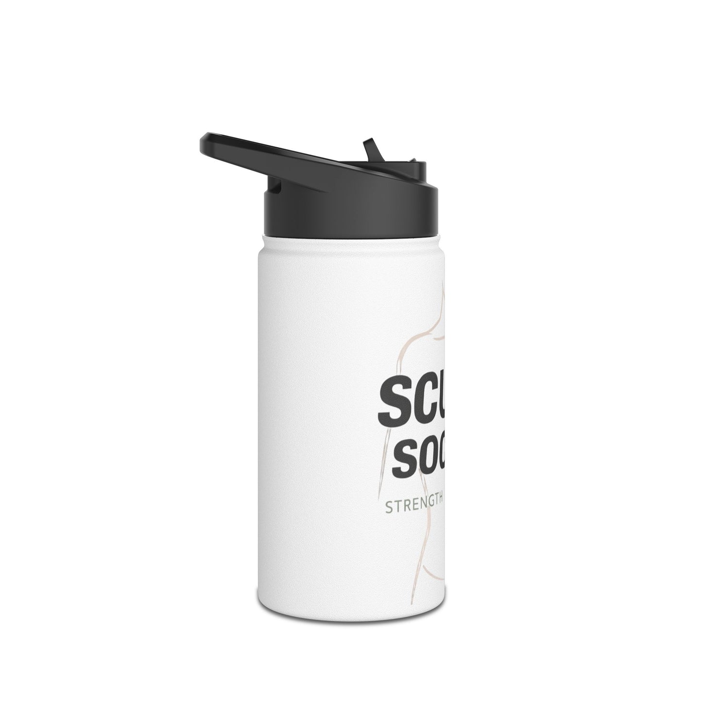 Sculpt Society Stainless Steel Water Bottle — “Sculpt Society” Fitness Hydration Bottle