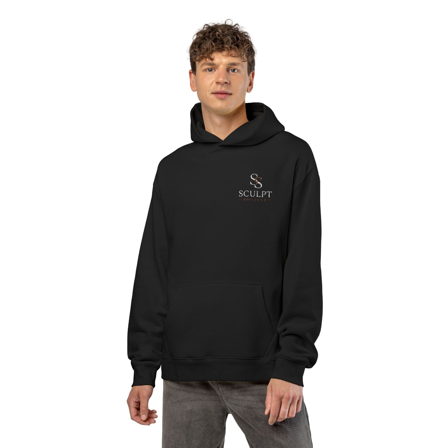 Relaxed Hoodie — Minimal Alpine Skiing Graphic Hoodie