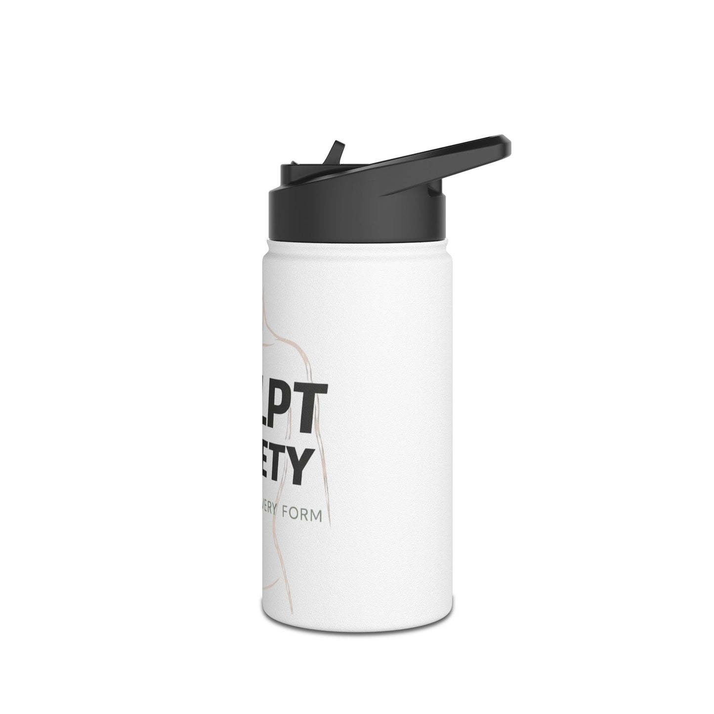Sculpt Society Stainless Steel Water Bottle — “Sculpt Society” Fitness Hydration Bottle