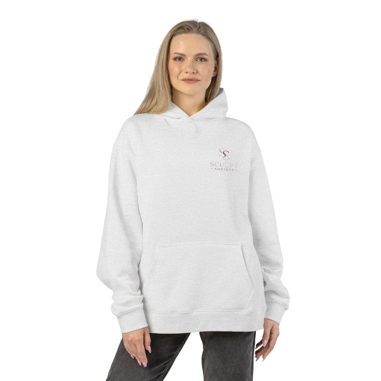 Relaxed Hoodie — Minimal Alpine Skiing Graphic Hoodie