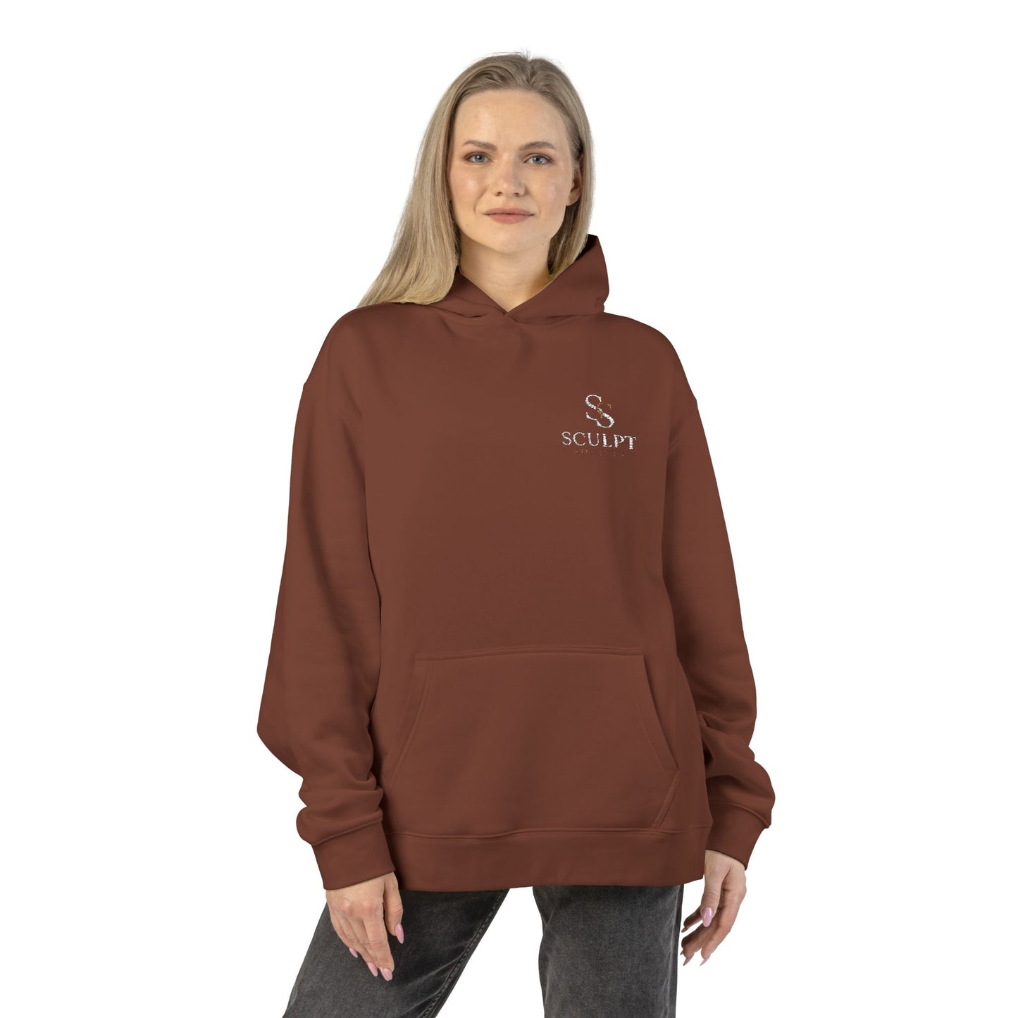 Relaxed Hoodie — Minimal Alpine Skiing Graphic Hoodie