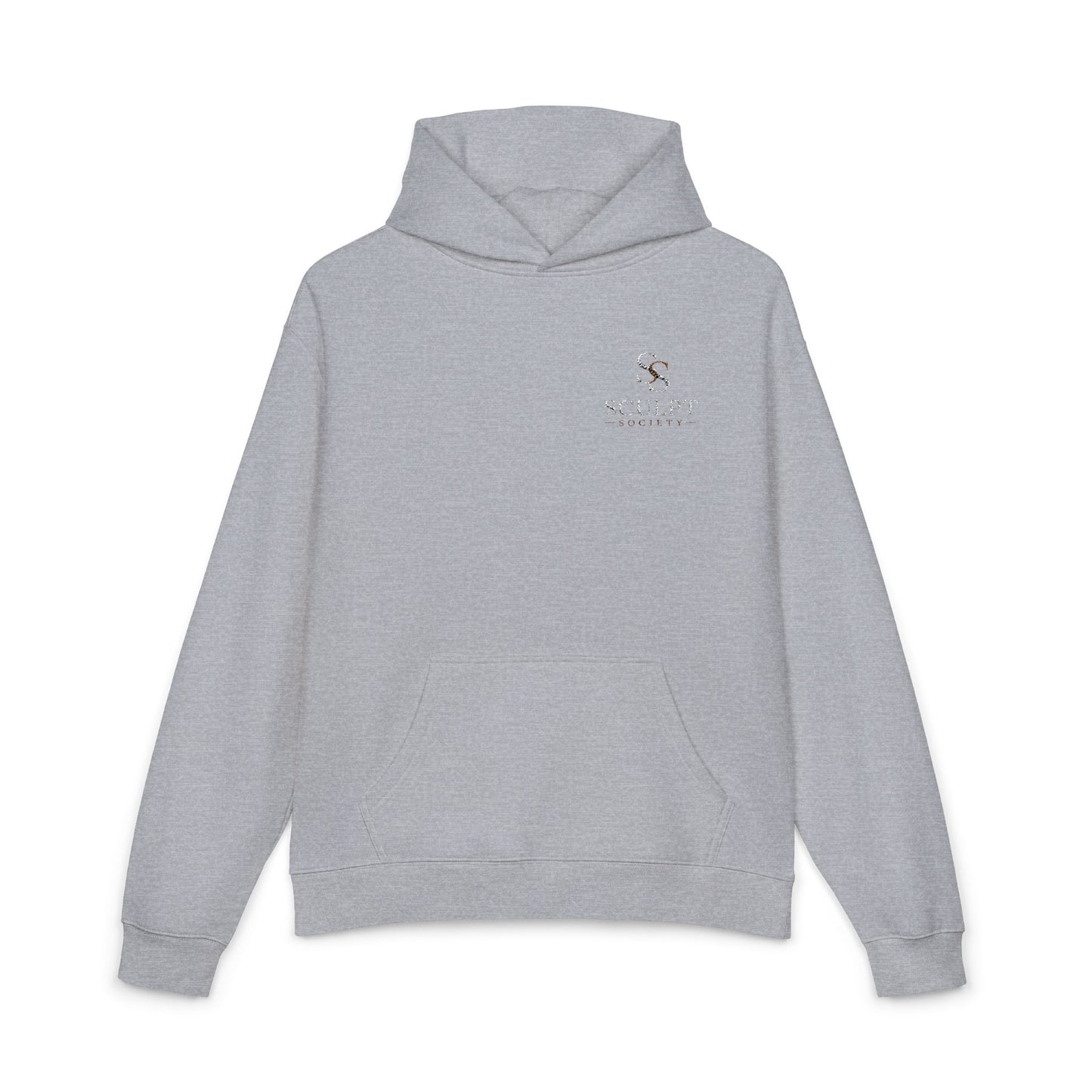 Relaxed Hoodie — Minimal Alpine Skiing Graphic Hoodie