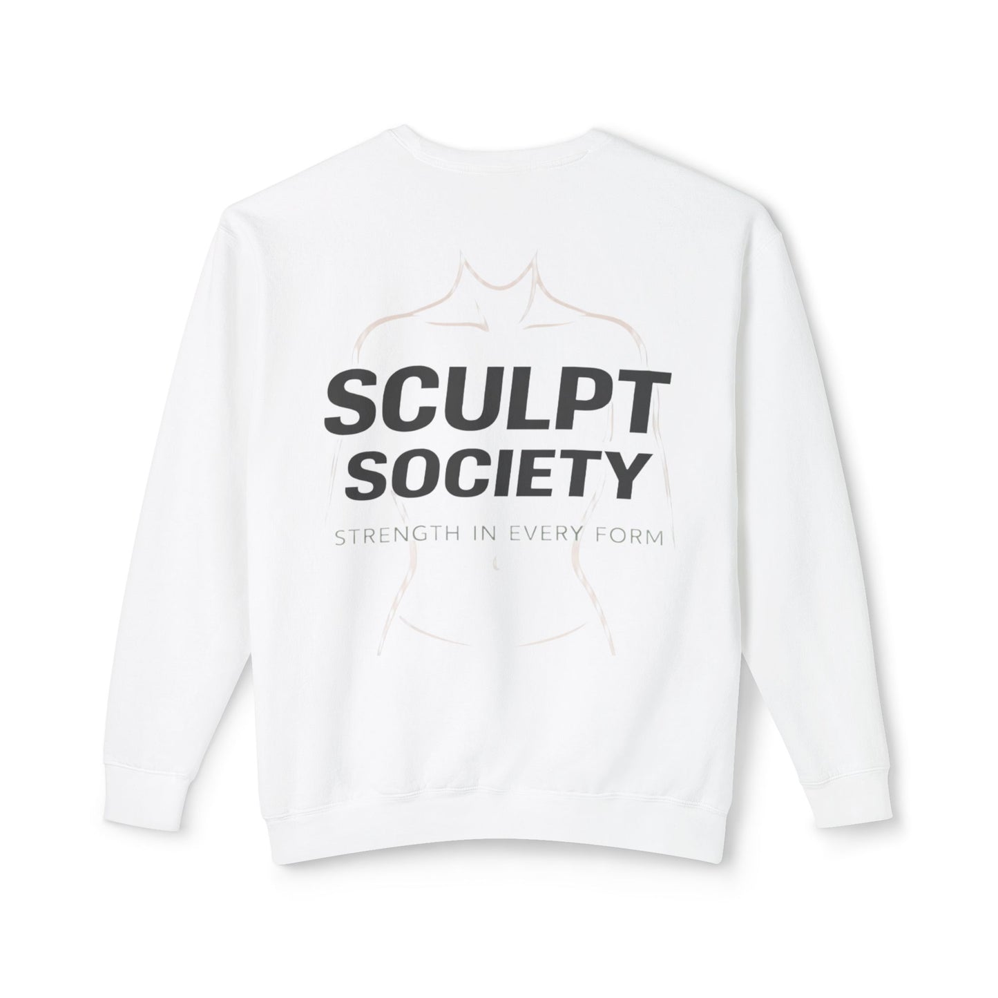 Sculpt Society Crewneck Sweatshirt — Fitness Graphic Lightweight Pullover