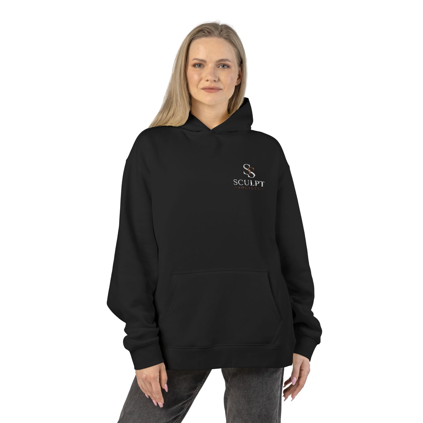 Relaxed Hoodie — Minimal Alpine Skiing Graphic Hoodie