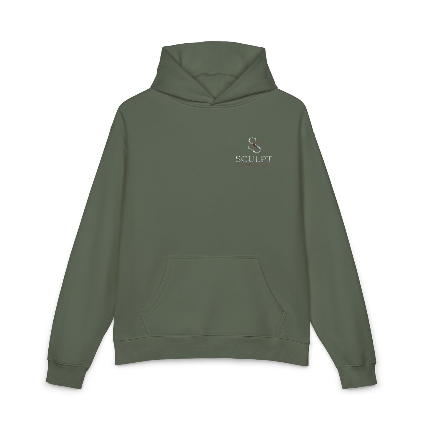Relaxed Hoodie — Minimal Alpine Skiing Graphic Hoodie