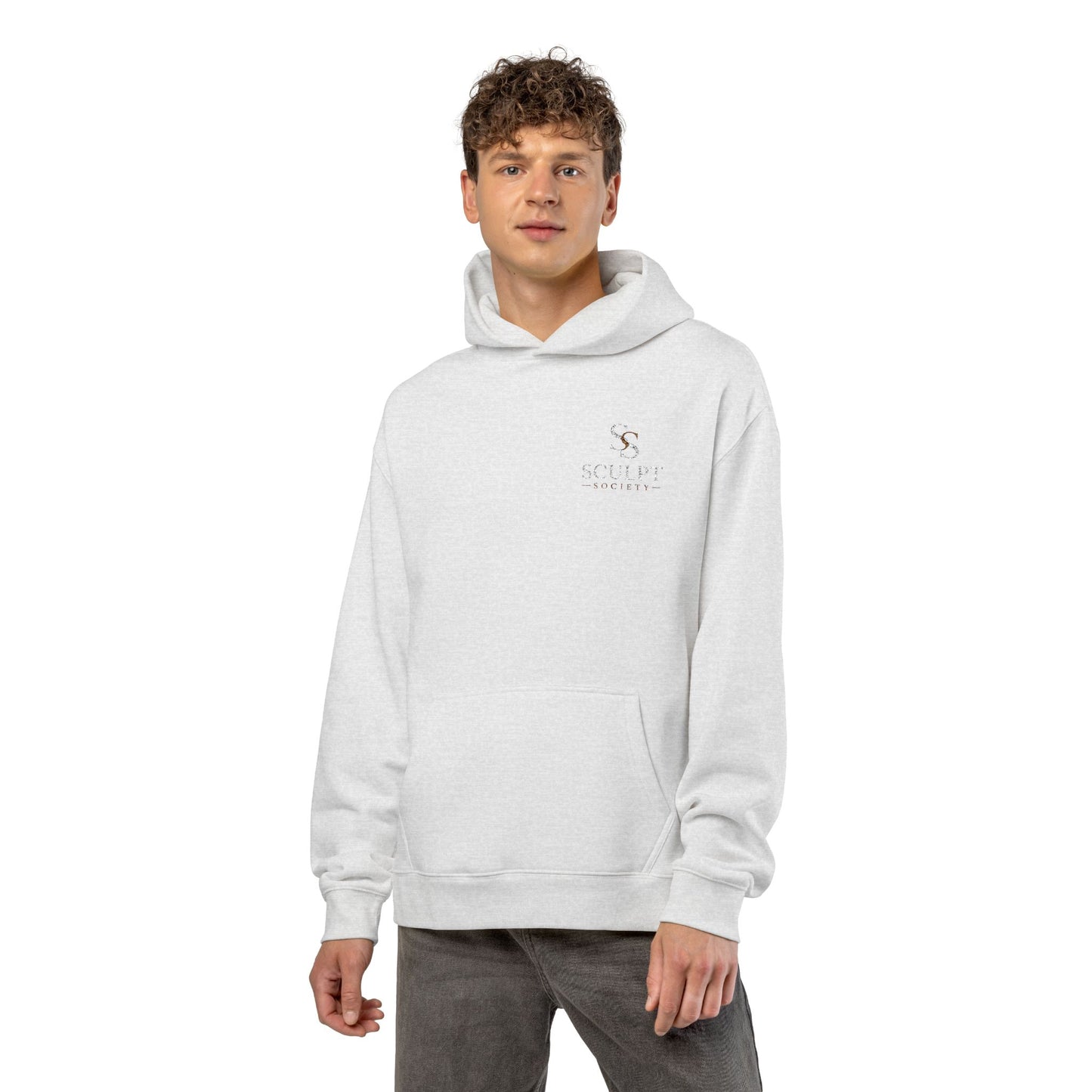 Relaxed Hoodie — Minimal Alpine Skiing Graphic Hoodie