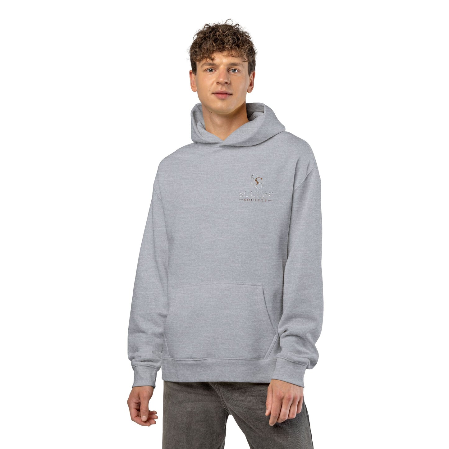 Relaxed Hoodie — Minimal Alpine Skiing Graphic Hoodie