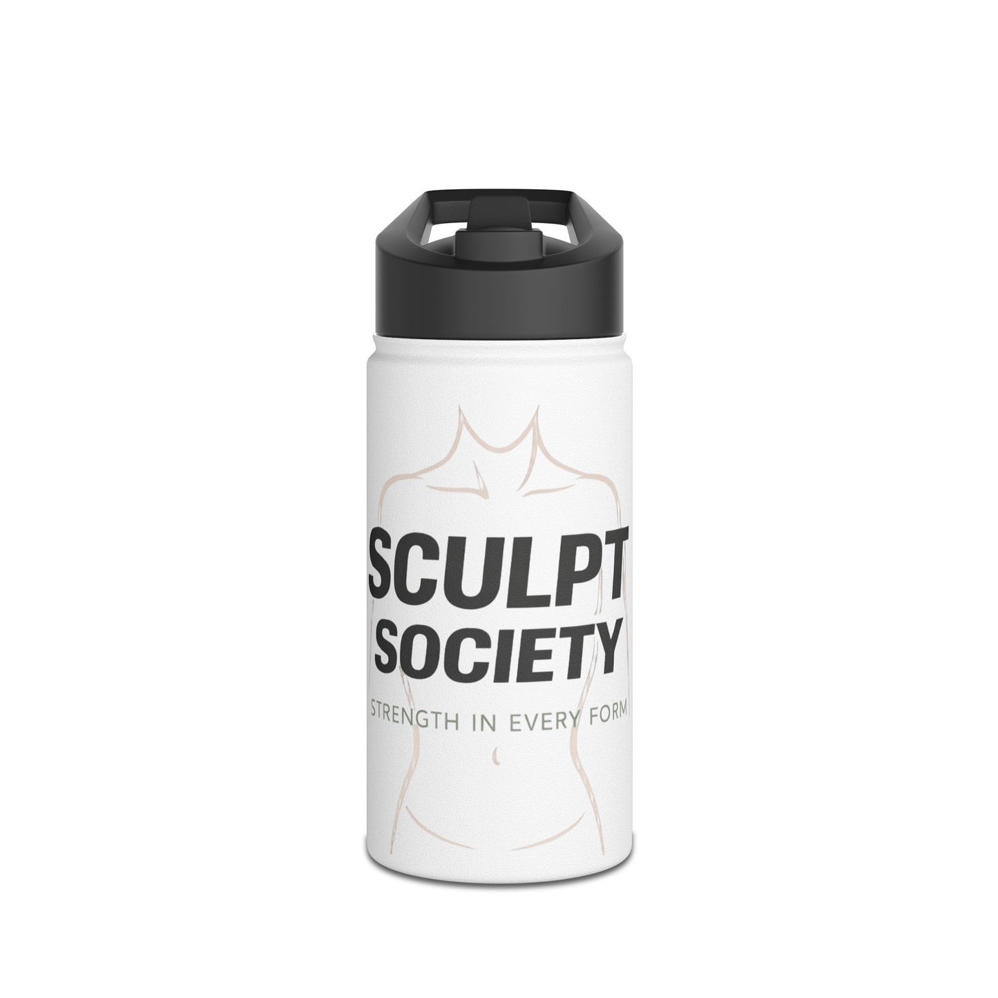 Sculpt Society Stainless Steel Water Bottle — “Sculpt Society” Fitness Hydration Bottle
