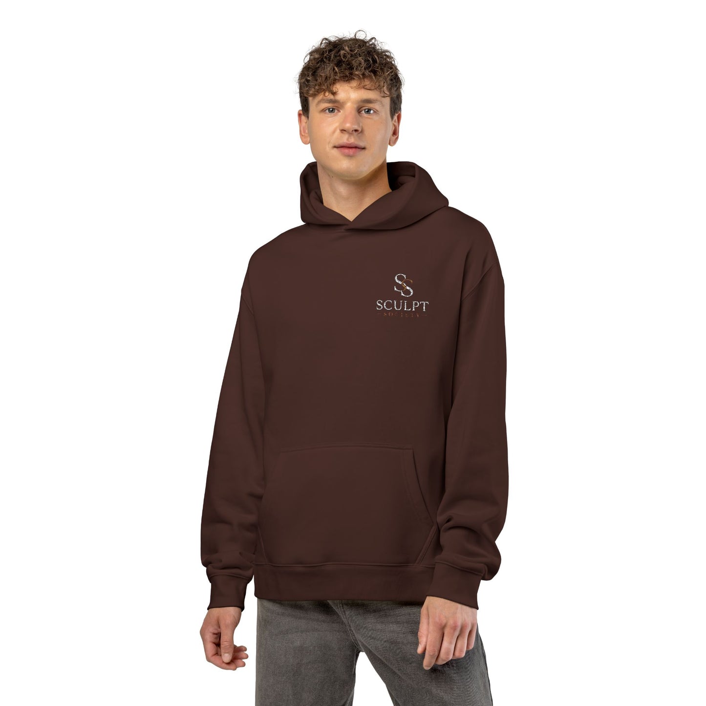 Relaxed Hoodie — Minimal Alpine Skiing Graphic Hoodie