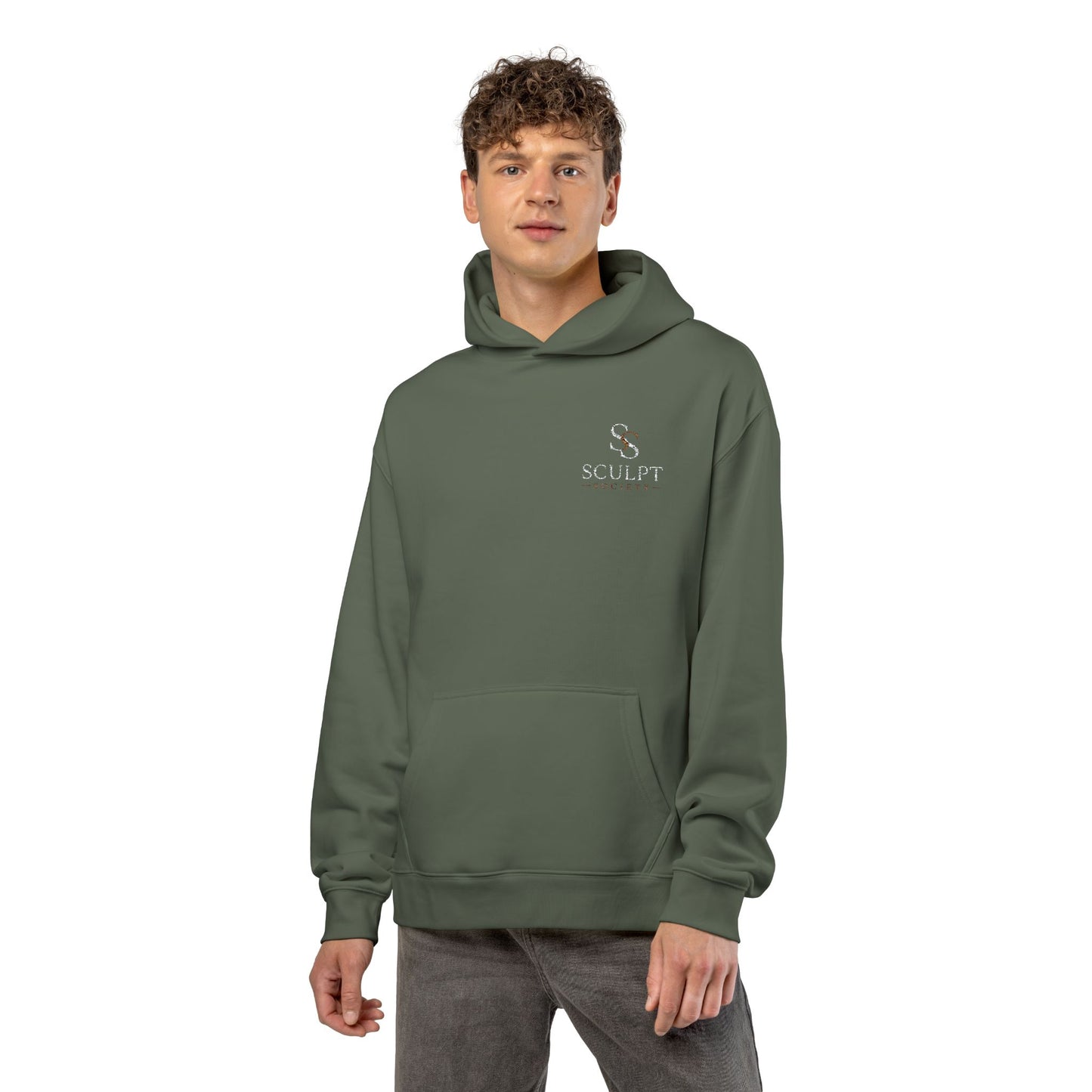 Relaxed Hoodie — Minimal Alpine Skiing Graphic Hoodie