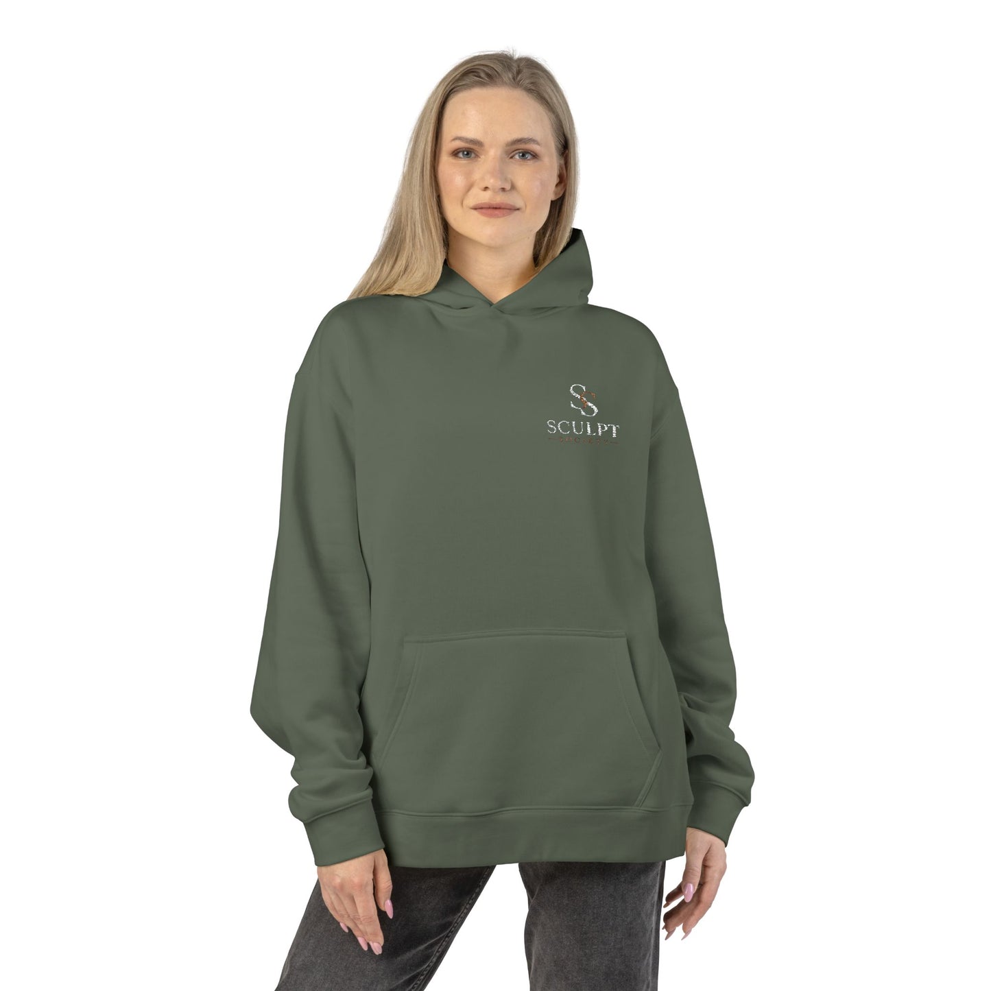 Relaxed Hoodie — Minimal Alpine Skiing Graphic Hoodie