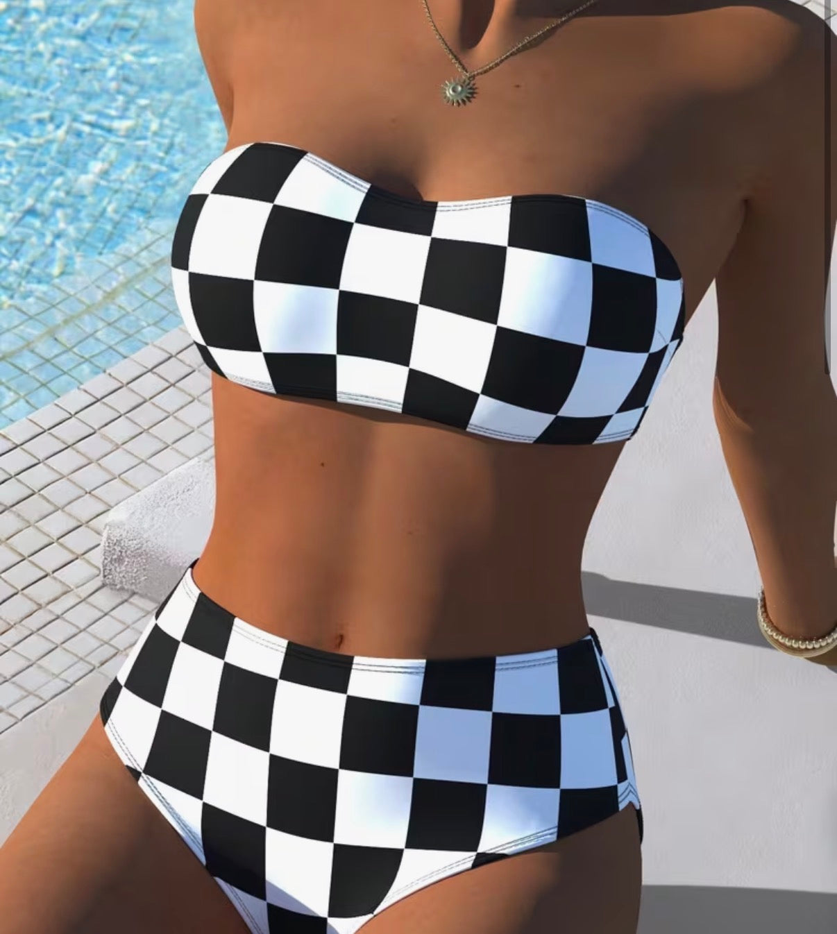 Checkmate Babe High-Waisted Bikini