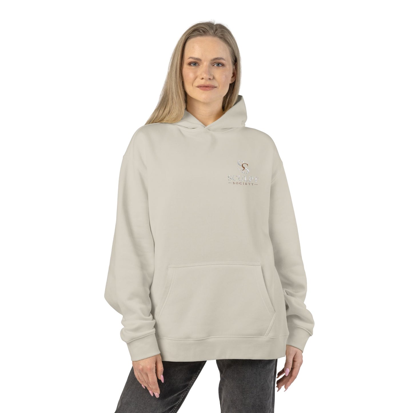 Relaxed Hoodie — Minimal Alpine Skiing Graphic Hoodie