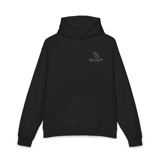 Relaxed Hoodie — Minimal Alpine Skiing Graphic Hoodie
