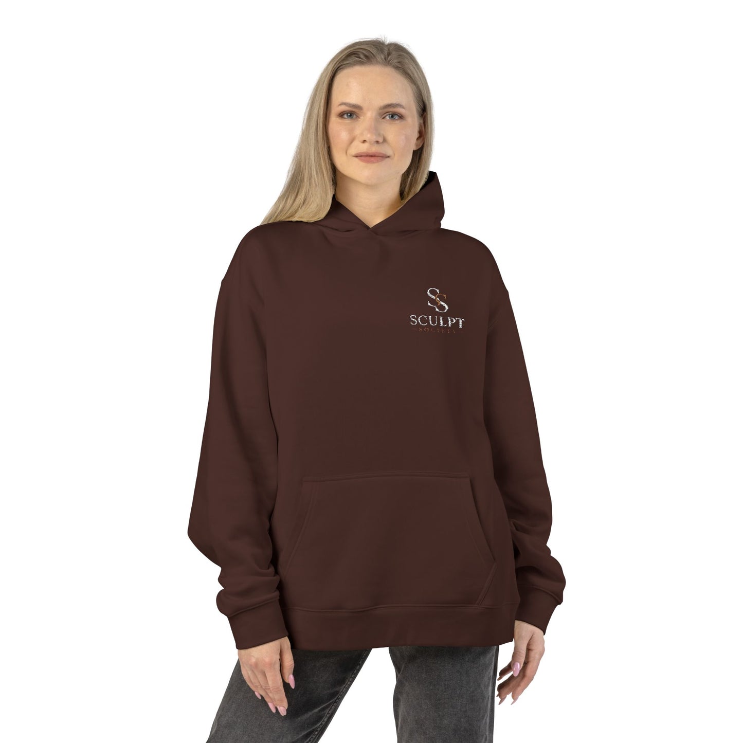 Relaxed Hoodie — Minimal Alpine Skiing Graphic Hoodie