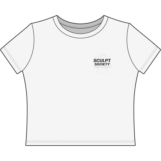 Sculpt Society Women’s Baby Tee – Strength In Every Form Fitness Crop Top