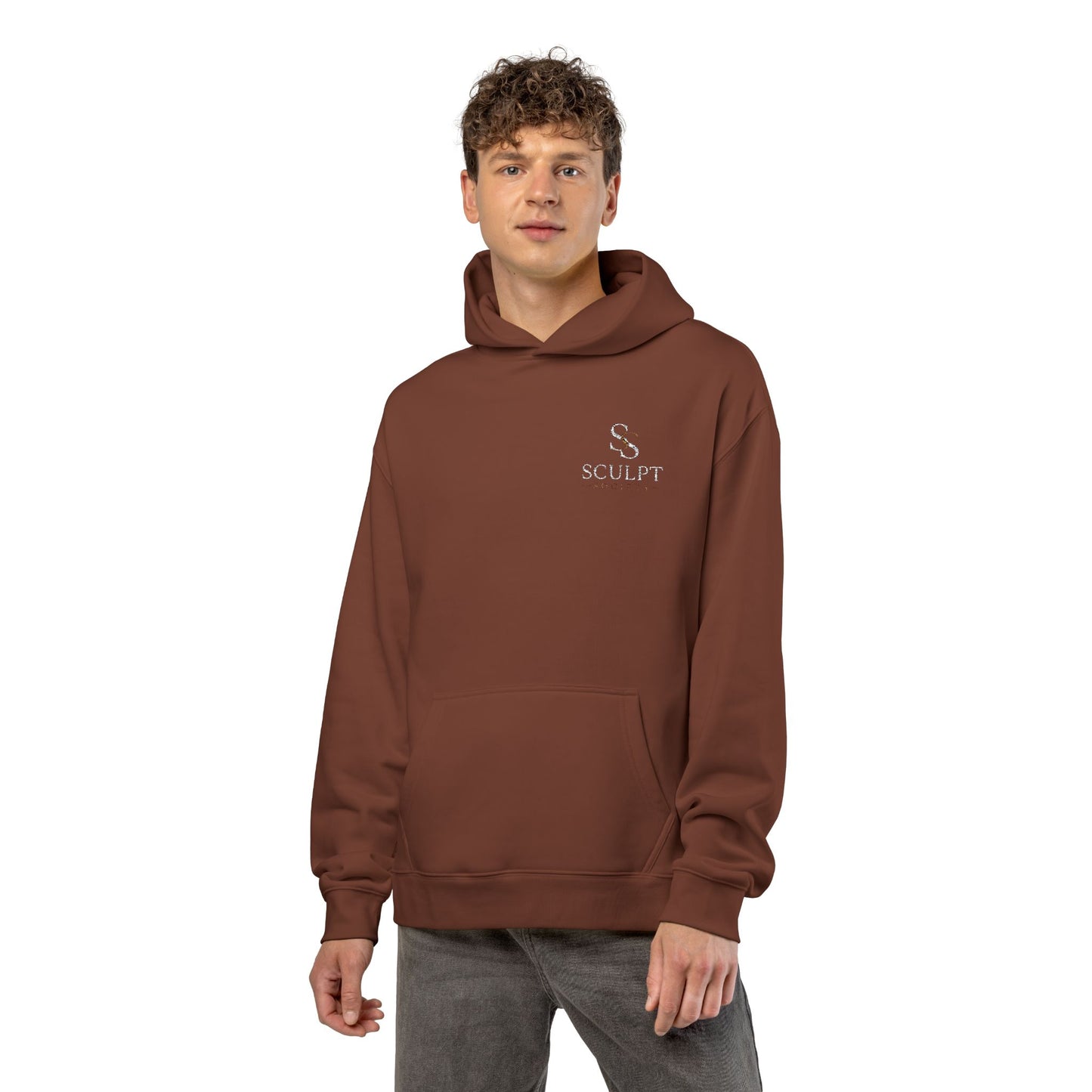 Relaxed Hoodie — Minimal Alpine Skiing Graphic Hoodie