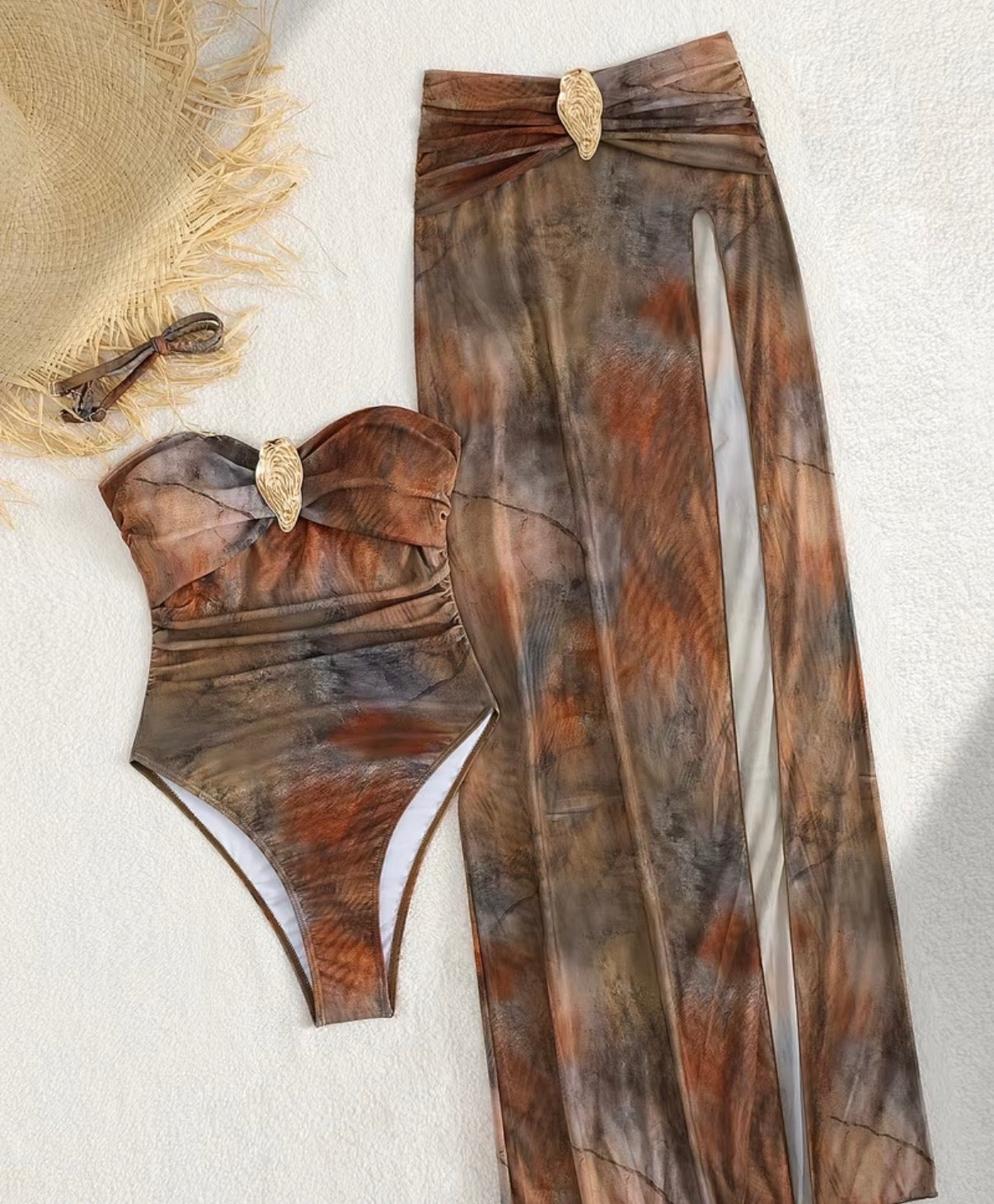 Desert Bronze Goddess One-Piece Set